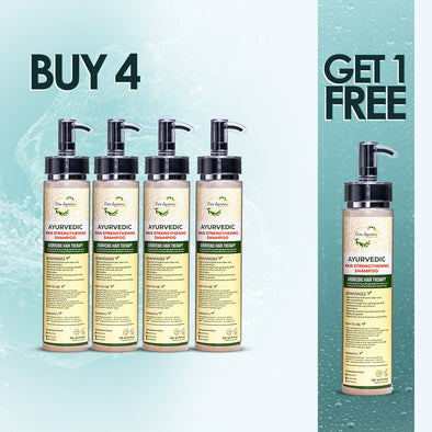 Buy 4 Ayurvedic Hair Strengthening Shampoo Get 1 Free - Pure Ayurveda