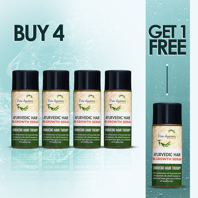 Buy 4 Ayurvedic Hair Regrowth Serum Get 1 Free - Pure Ayurveda